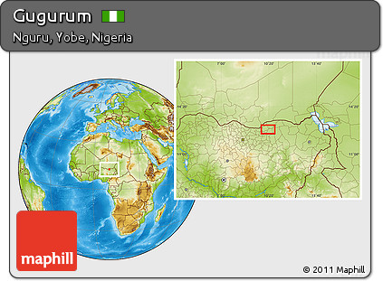 Physical Location Map of Gugurum