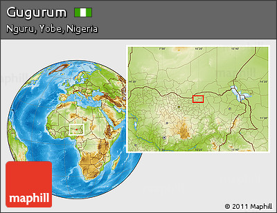 Physical Location Map of Gugurum
