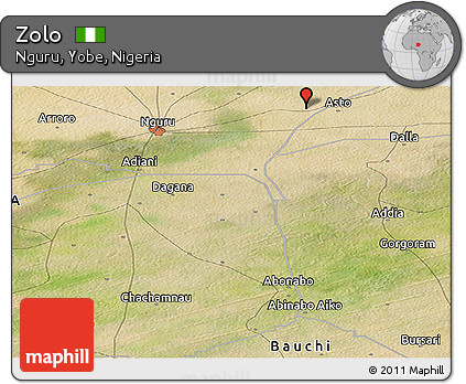 Satellite Panoramic Map of Zolo