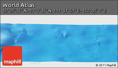 Physical Panoramic Map of the Area around 12° 42' 56" N, 112° 16' 30" E