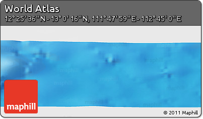 Physical Panoramic Map of the Area around 12° 42' 56" N, 112° 16' 30" E