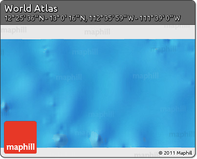 Physical 3D Map of the Area around 12° 42' 56" N, 112° 7' 30" W