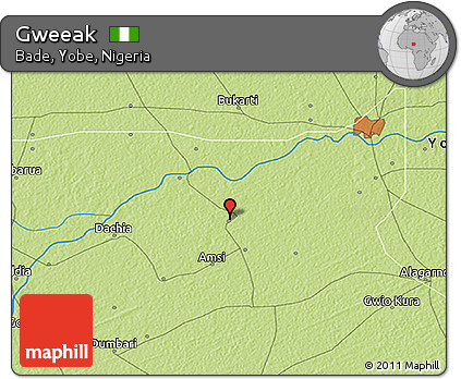 Physical 3D Map of Gweeak