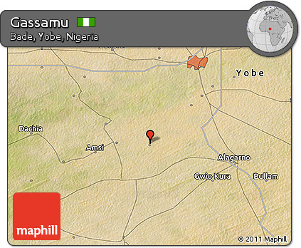 Satellite 3D Map of Gassamu