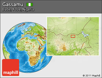 Physical Location Map of Gassamu
