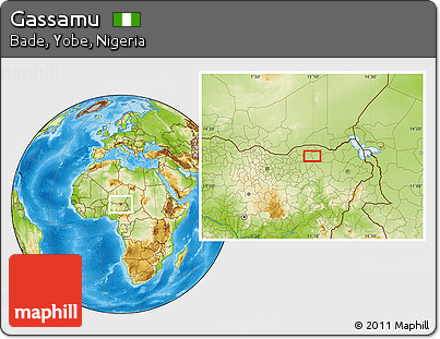 Physical Location Map of Gassamu