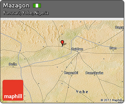 Satellite 3D Map of Mazagon