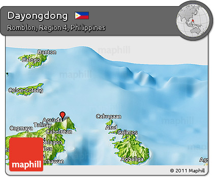 Physical Panoramic Map of Dayongdong