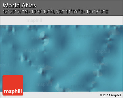 Satellite 3D Map of the Area around 12° 42' 56" N, 132° 40' 30" E