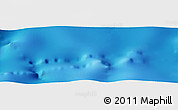 Shaded Relief Panoramic Map of the area around 12° 42' 56" N, 139° 28' 29" E