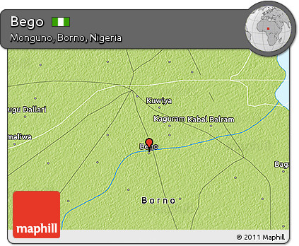 Physical 3D Map of Bego