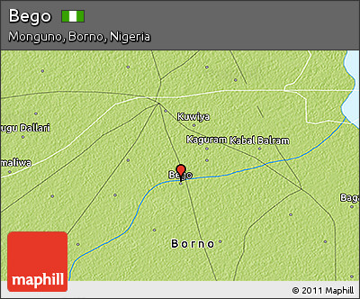 Physical 3D Map of Bego