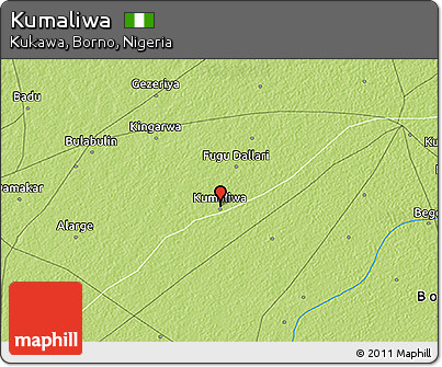 Physical 3D Map of Kumaliwa