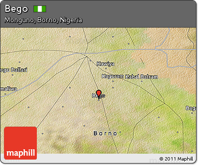 Satellite 3D Map of Bego