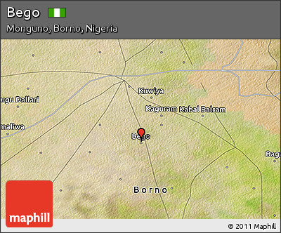 Satellite 3D Map of Bego
