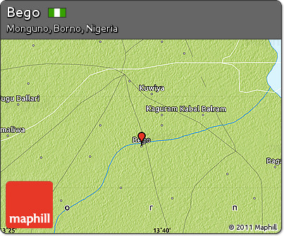 Physical Map of Bego