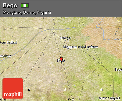 Satellite Map of Bego