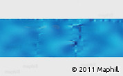 Shaded Relief Panoramic Map of the area around 12° 42' 56" N, 140° 10' 30" W