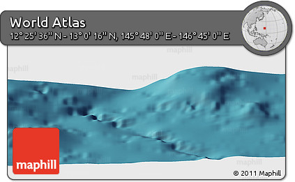 Satellite Panoramic Map of the Area around 12° 42' 56" N, 146° 16' 30" E
