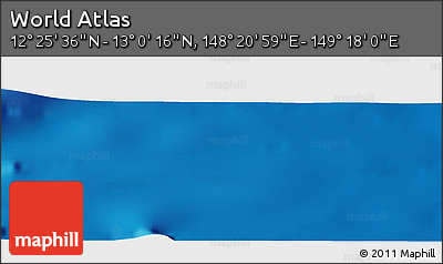 Physical Panoramic Map of the Area around 12° 42' 56" N, 148° 49' 29" E
