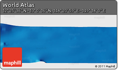 Physical Panoramic Map of the Area around 12° 42' 56" N, 148° 49' 29" E