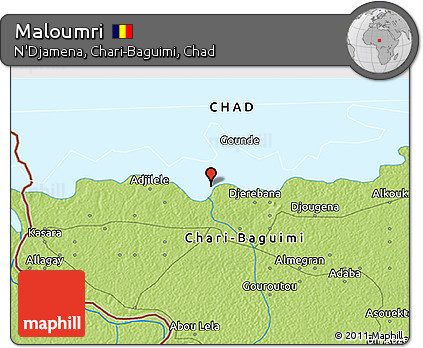 Physical 3D Map of Maloumri