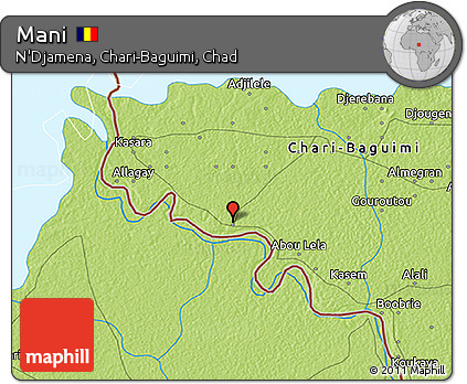 Physical 3D Map of Mani