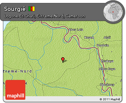 Physical 3D Map of Sourgié