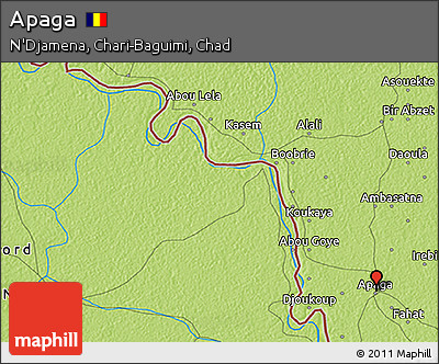Physical 3D Map of Apaga