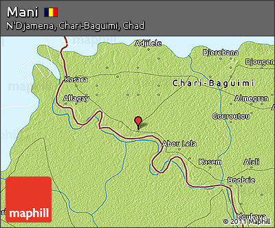 Physical 3D Map of Mani