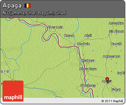 Physical 3D Map of Apaga