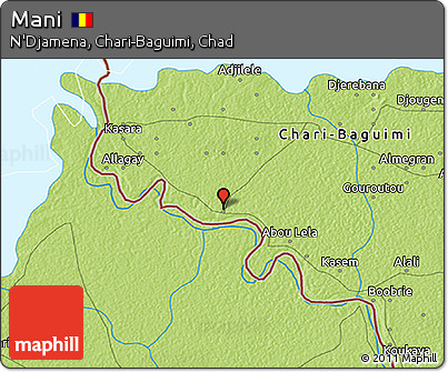 Physical 3D Map of Mani