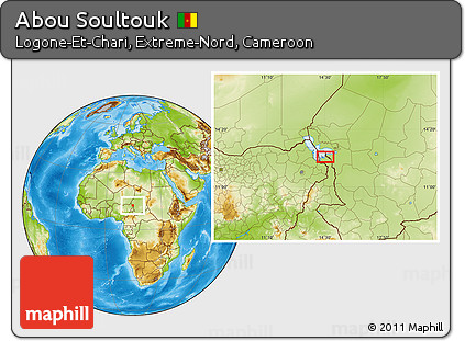 Physical Location Map of Abou Soultouk