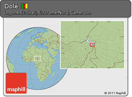Savanna Style Location Map of Dolé