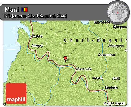 Physical Map of Mani