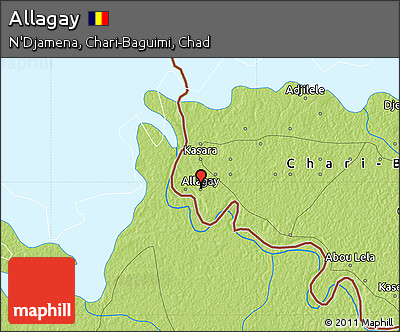 Physical Map of Allagay