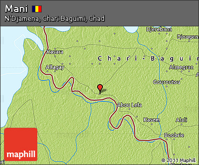 Physical Map of Mani