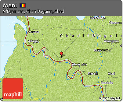 Physical Map of Mani
