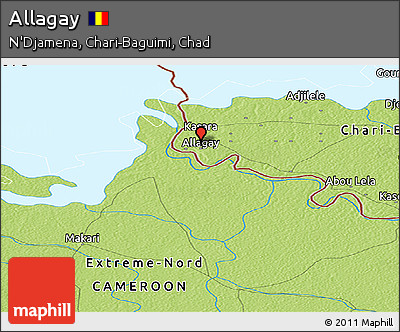 Physical Panoramic Map of Allagay