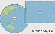 Savanna Style Location Map of the area around 12° 42' 56" N, 150° 31' 30" E