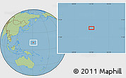 Savanna Style Location Map of the area around 12° 42' 56" N, 151° 22' 30" E