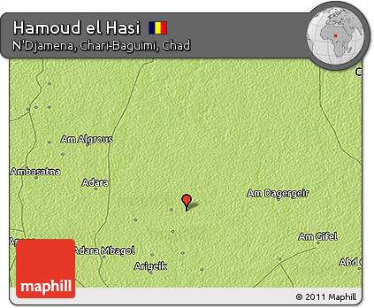 Physical 3D Map of Hamoud El Hasi