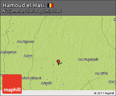 Physical 3D Map of Hamoud El Hasi