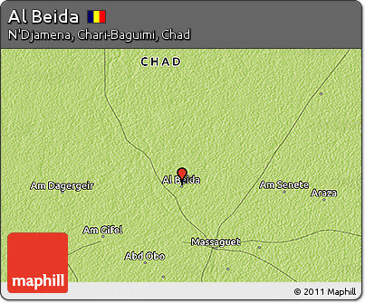Physical 3D Map of Al Beida