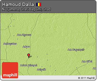 Physical 3D Map of Hamoud Dalla