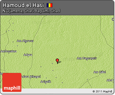 Physical 3D Map of Hamoud El Hasi