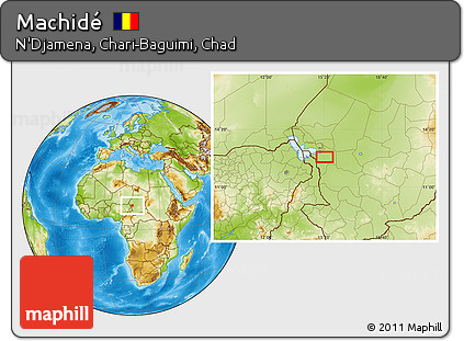 Physical Location Map of Machidé