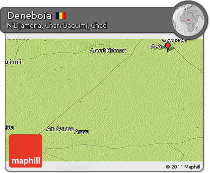 Physical Panoramic Map of Deneboïa