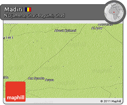 Physical Panoramic Map of Madiri