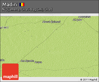 Physical Panoramic Map of Madiri